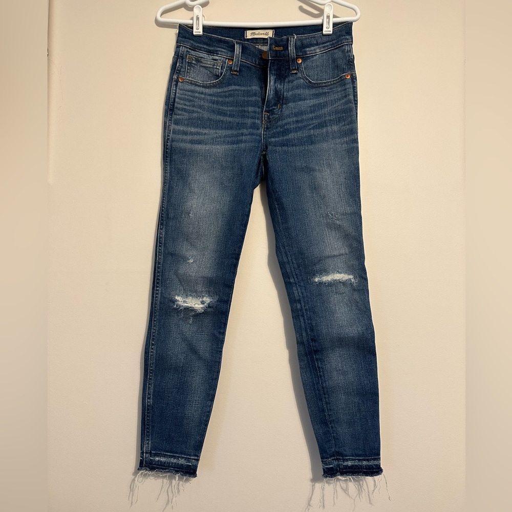 Madewell Distressed High Rise Skinny Jean